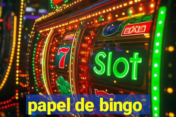 papel de bingo